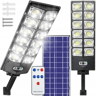 Pouličné svietidlo Jiko 1200 W 0 lm na solárne napájanie